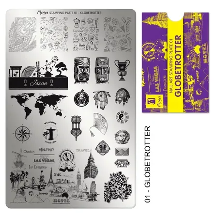 Moyra stempelplade 01 Globetrotter