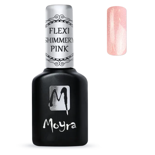 Moyra Flexi Shimmery Pink base coat 10 ml fleksibel