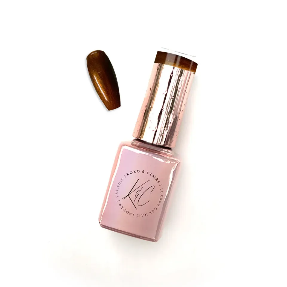 Clear Jelly Stamper KoKo & Claire 0146 Guinness gellak brun shimmer