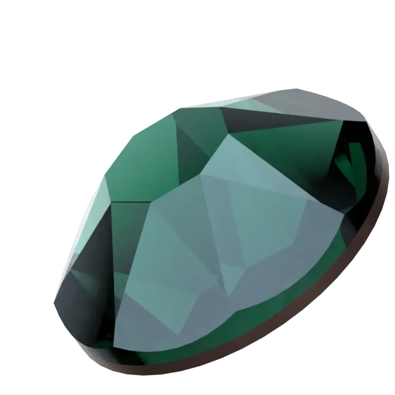 Beautystones Emerald neglekrystaller smaragdgrøn