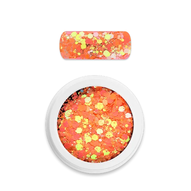 Moyra Holo Glitter Mix 22 Chameleon Light Orange 3 g