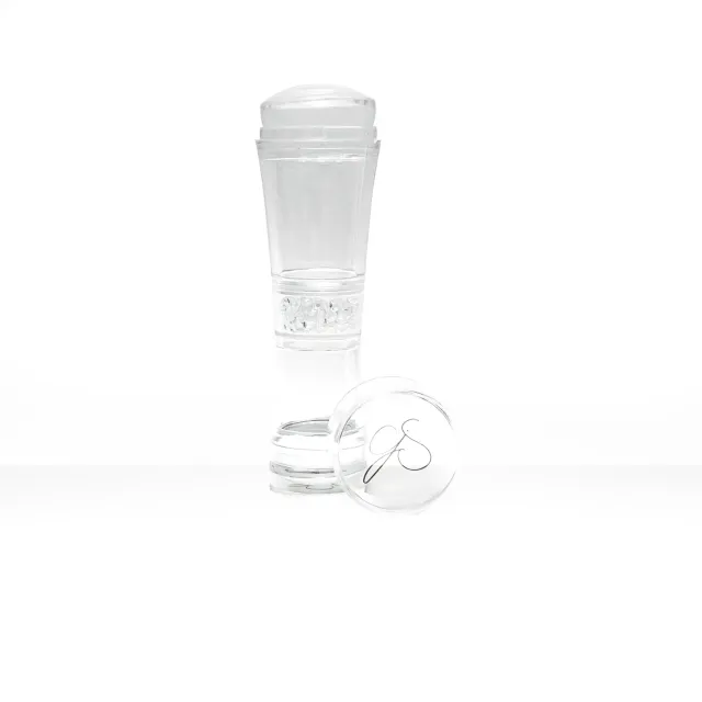 Clear Jelly Stamper Crystal Double stamper klar bling