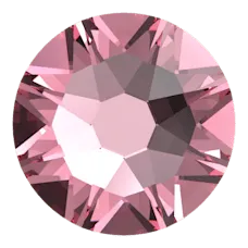 Beautystones Light Rose neglekrystaller flad