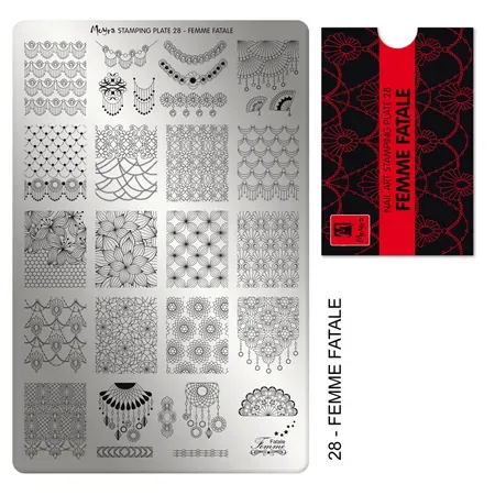 Moyra stampingplade 28 Femme Fatale negledesign