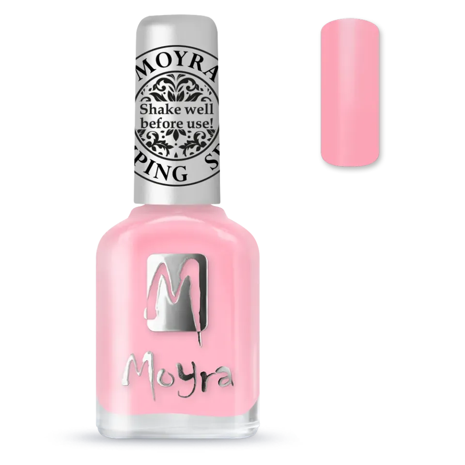 Moyra SP19 stemplingslak Light Pink 12 ml lyserød