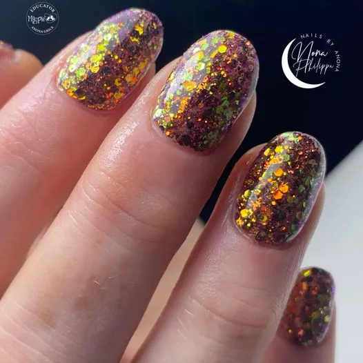 Indigo Nails Beautystones Sunny negleglitter solgul glimmer