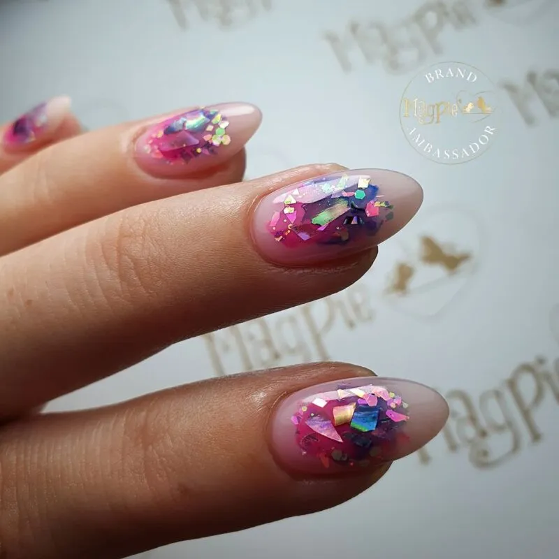 Indigo Nails Pink Shells neglepynt rosa
