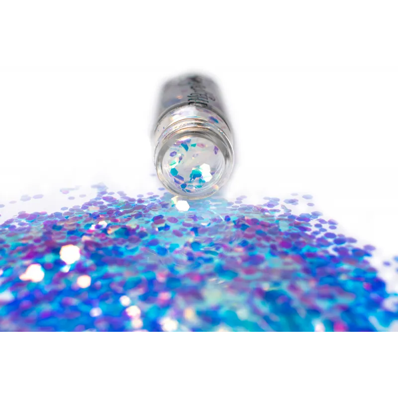 Indigo Nails Beautystones Flossy Hexagons neglitter stor