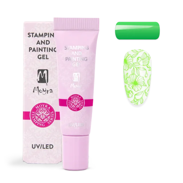Moyra Stamping 09 Vivid Green gel 7 g stempling