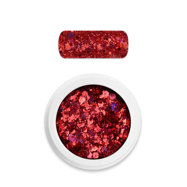 Moyra Holo Glitter Mix 11 Red neglitter 3 g rød