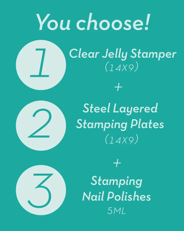 Clear Jelly Stamper You Choose Custom Bundle sæt