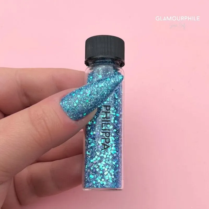 Beautystones Philippa glitter til negle med fint glimmer