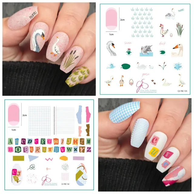 Clear Jelly Stamper Plate of the Month negleplade March 2026 sæt