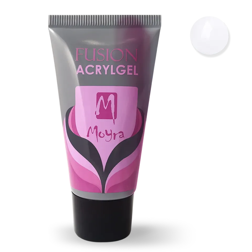 Moyra Fusion Acrylgel White akrylgel hvid 50 g