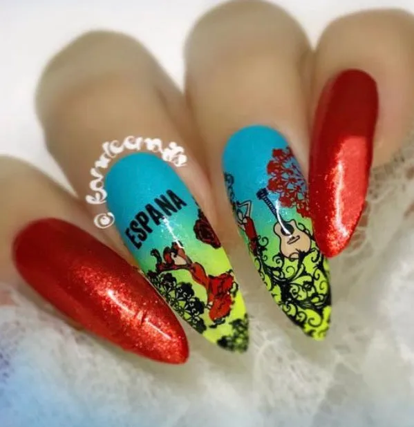 Clear Jelly Stamper Dance with Spain CjSLC-60 stamping plade flamenco