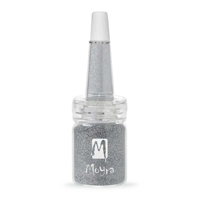 Moyra glitter pulver No. 07 5 g klar farve