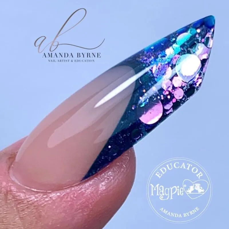 Indigo Nails Minogue Circles neglepailletter