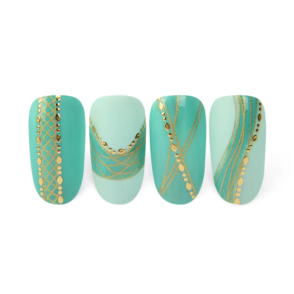 Moyra Dots No. 01 Gold negle-strips selvklæbende