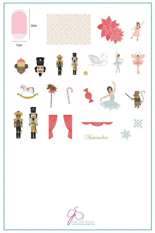 Clear Jelly Stamper CjSC-22 Nutcracker Christmas stampingplade jul