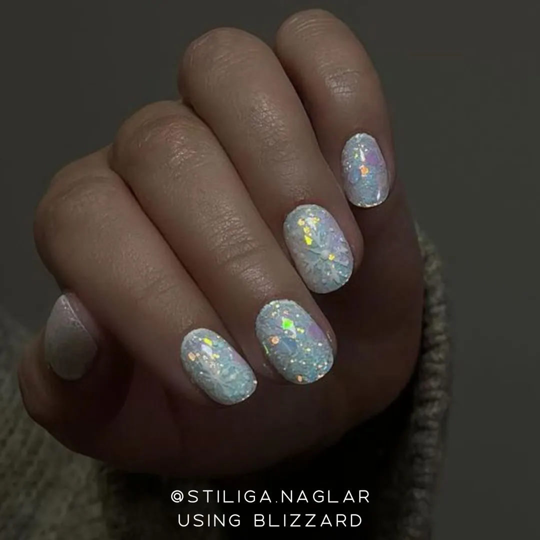 Moonflair Blizzard glitter 2-4 g hvid vinter