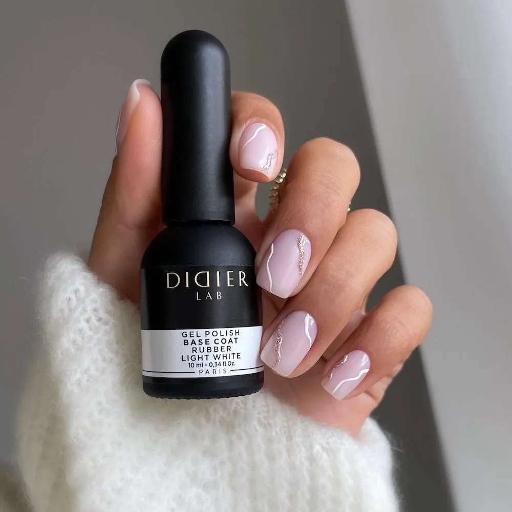 Didier Lab Rubber Base Light White gellak base coat HEMA-fri