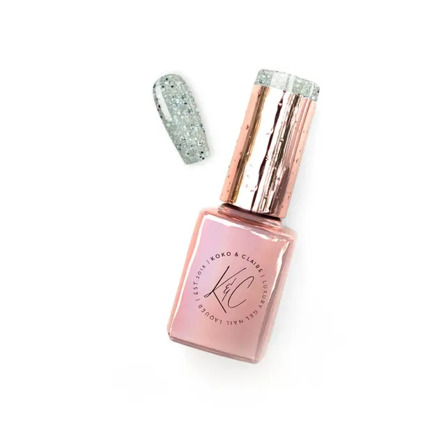 Clear Jelly Stamper KoKo & Claire 0448 gellak grå 12ml shimmer