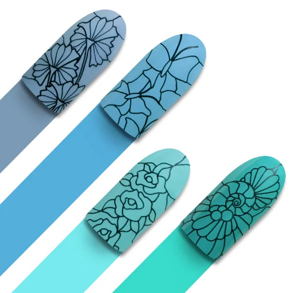 Moyra Stamping Plade 44 Stained Glass motivplade