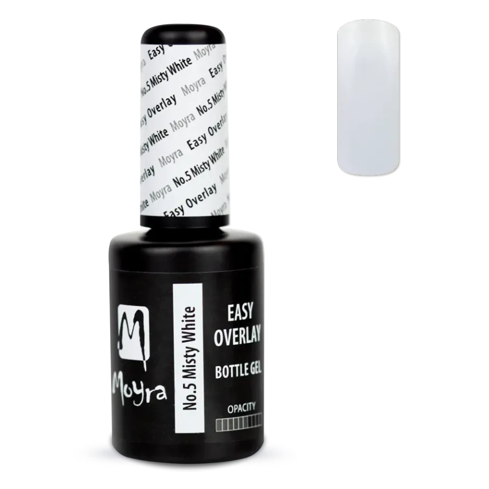 Moyra Easy Overlay No.5 Misty White builder gel 10 ml hemafri
