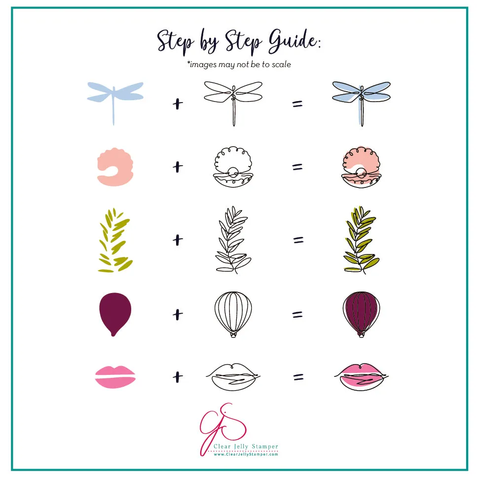 Clear Jelly Stamper Beginner B-Five stampingplade 8x8 lagdelt