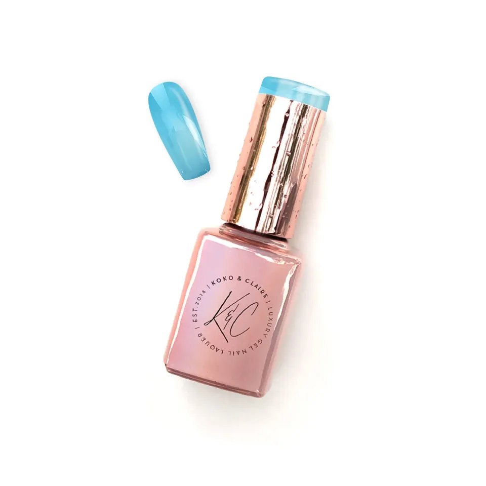Clear Jelly Stamper KoKo & Claire 0227 Glass Ice gellak blå 12ml sheer