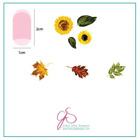 Clear Jelly Stamper CjS-26 Sunflower stampingplade 6x6 blomst