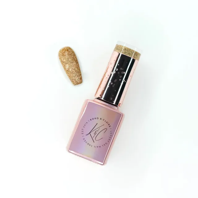 Clear Jelly Stamper KoKo Claire 028 Champagne gel polish guld 12 ml
