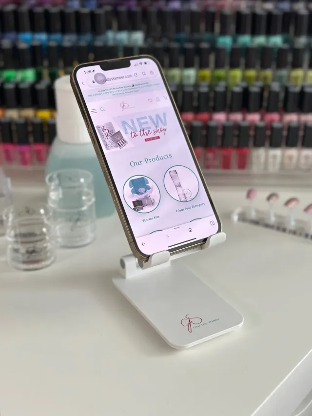 Clear Jelly Stamper CjS Phone Holder telefonholder til negle
