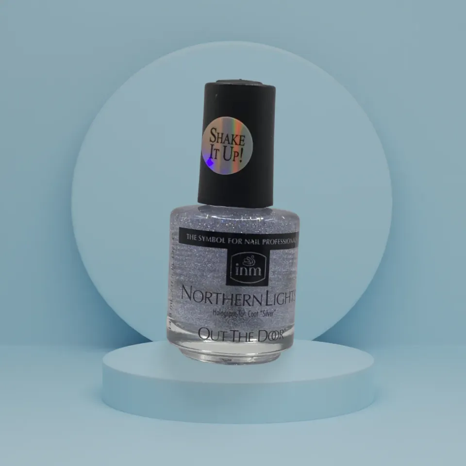 Nail Supply Effect Sølv Glimmer top coat 10ml