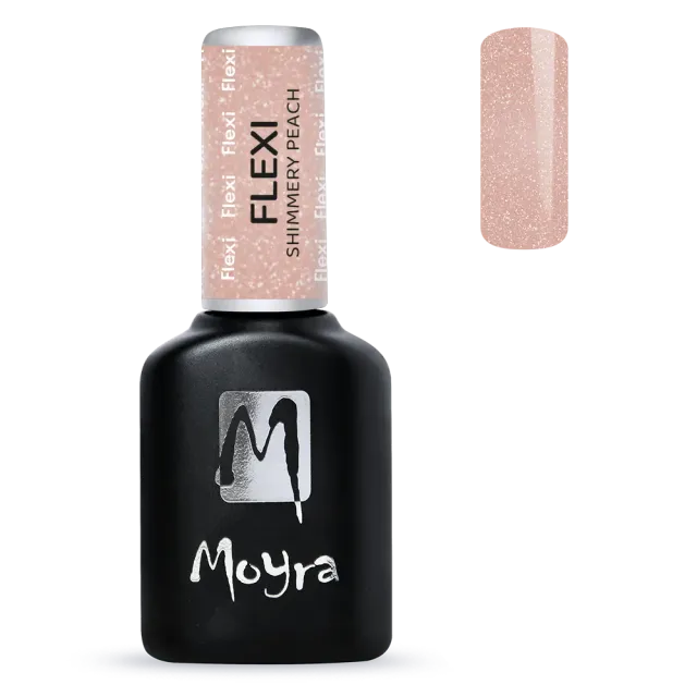 Moyra Flexi Shimmery Peach gellak base 10 ml m shimmer