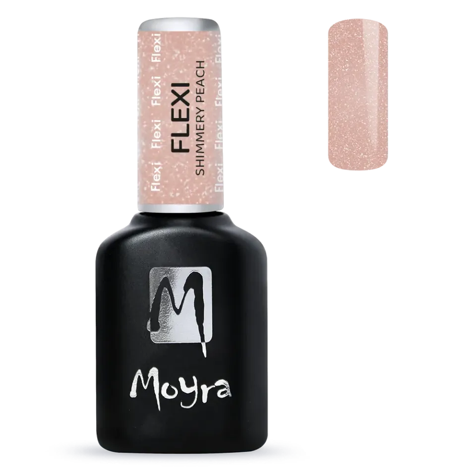 Moyra Flexi Shimmery Peach gellak base 10 ml m shimmer