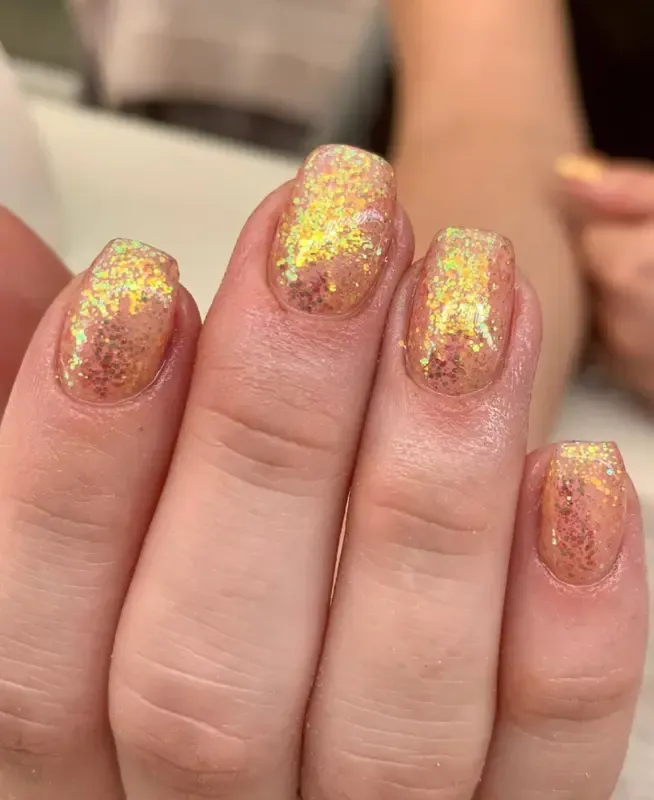 Indigo Nails Beautystones Marigold negleglitter gylden