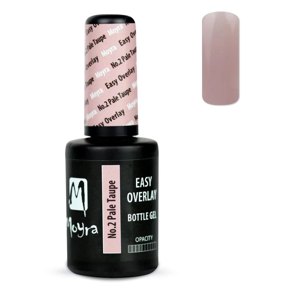 Moyra Easy Overlay bottle gel No.2 Pale Taupe 10 ml