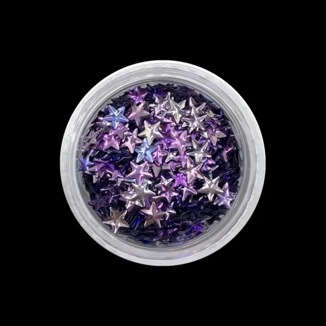 Indigo Nails Beautystones 3D Stars Pink pynt