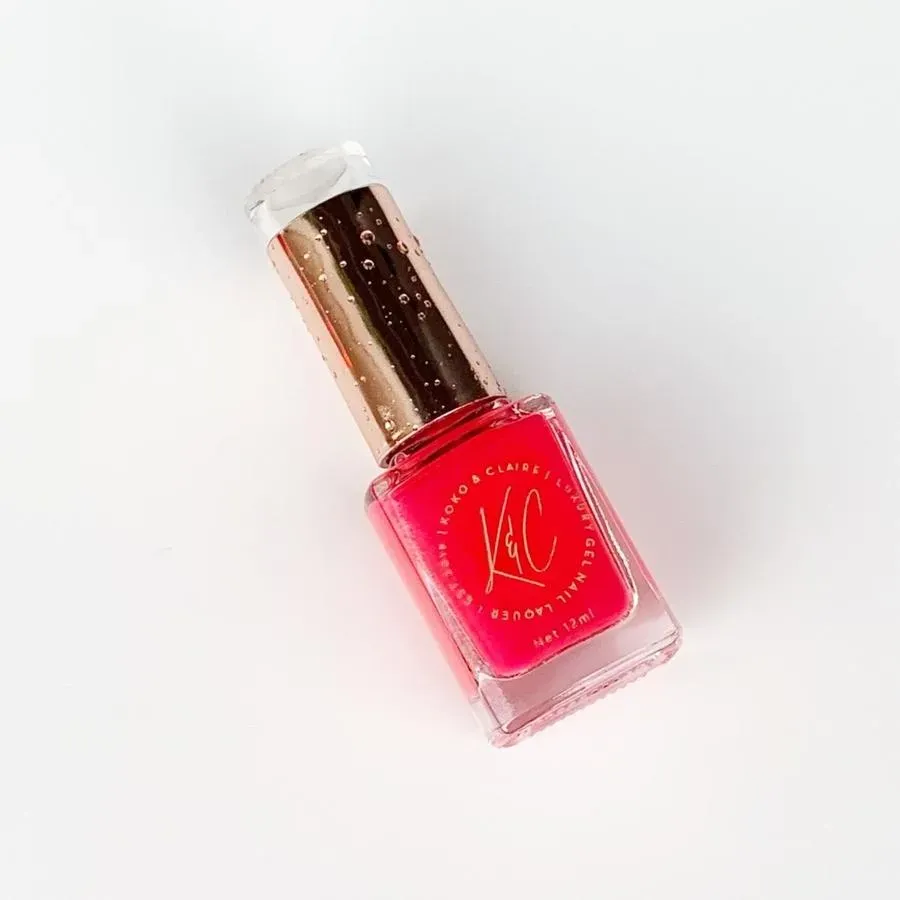 Clear Jelly Stamper KoKo & Claire Ink neglelak pink vandfarve