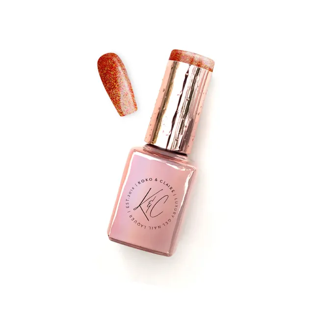 Clear Jelly Stamper KoKo & Claire 0158 Prissy Papaya gellak orange 12ml