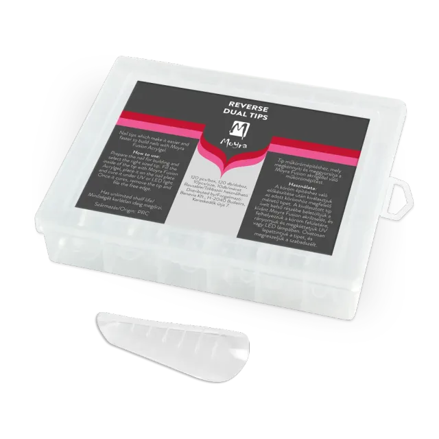 Moyra Reverse Tip Box 03 negletips Russian Almond 120 stk
