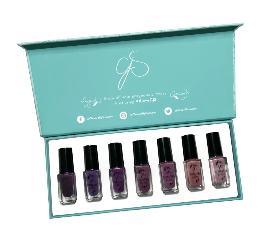 Clear Jelly Stamper Posh Purples stampinglak 7x5ml lilla sæt