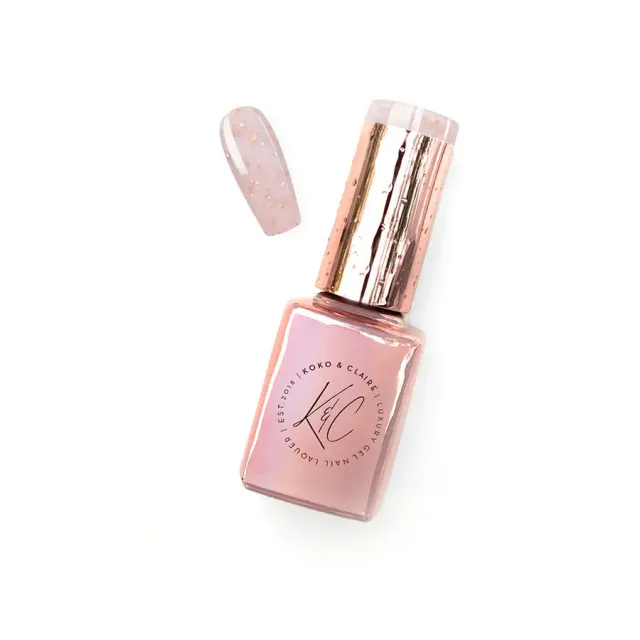 Clear Jelly Stamper 529 Elegant builder gel pink 12 ml flake