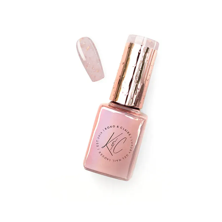 Clear Jelly Stamper 529 Elegant builder gel pink 12 ml flake