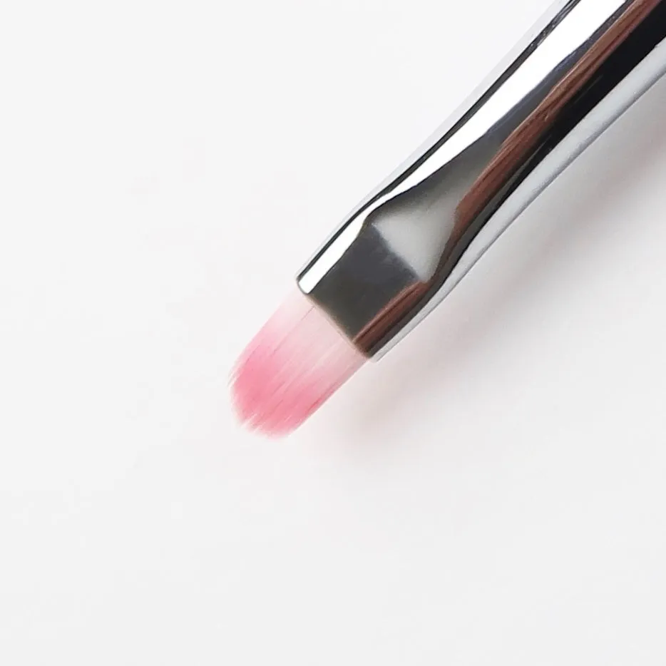 Clear Jelly Stamper Pink Short Bristle rensebørste pink kort