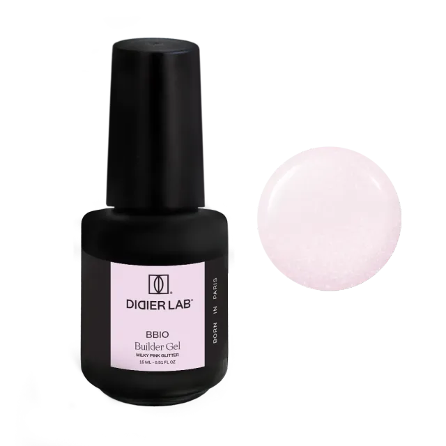 Didier Lab BBIO Milky Pink Glitter builder gel 15ml