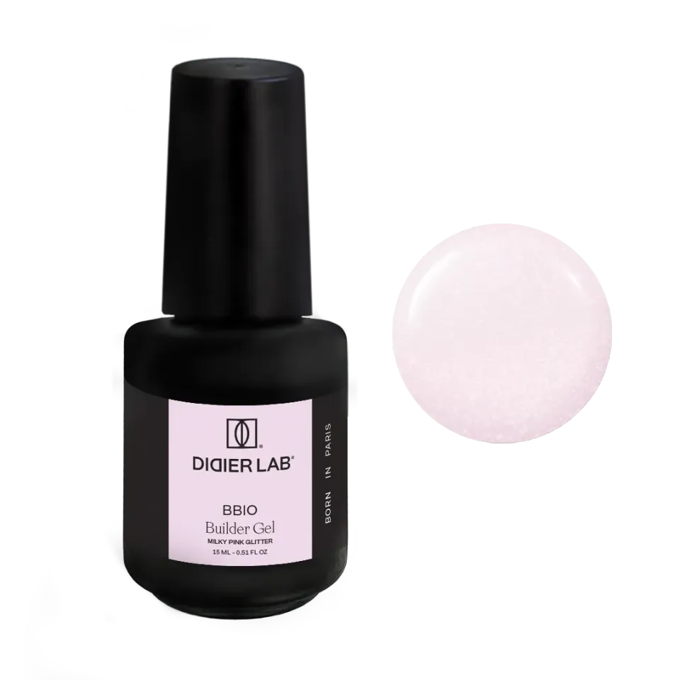 Didier Lab BBIO Milky Pink Glitter builder gel 15ml