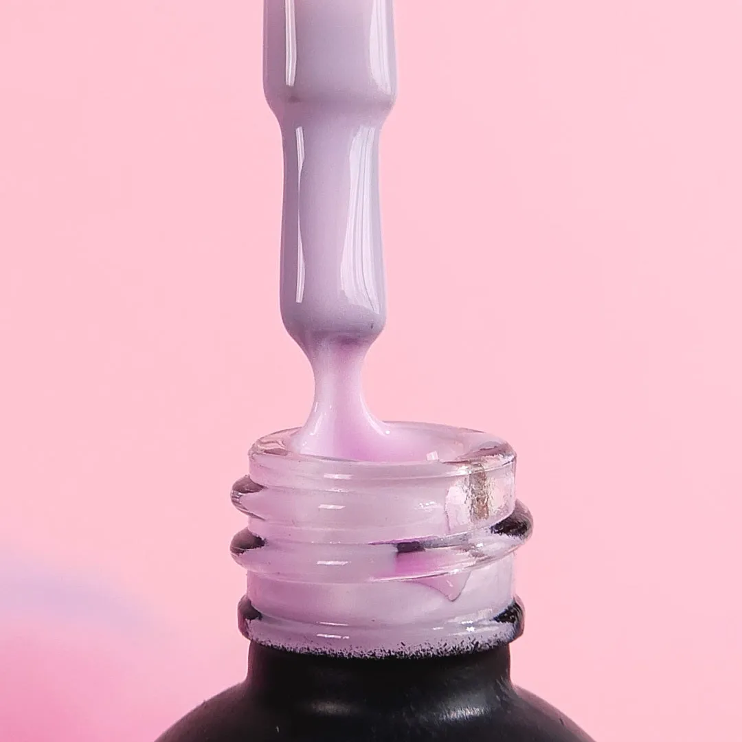 Didier Lab Icy Lilac rubber base coat 2-i-1 farvet