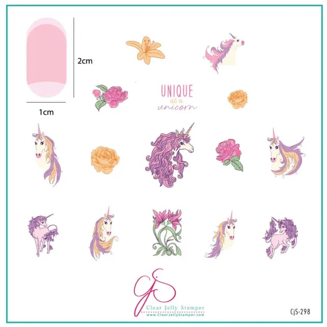 Clear Jelly Stamper CjS-298 stamping plade blomster